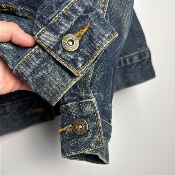 Steve & Barry’s Relaxed Fit Trucker Denim Jacket Medium Wash Sz S - Picture 4 of 14